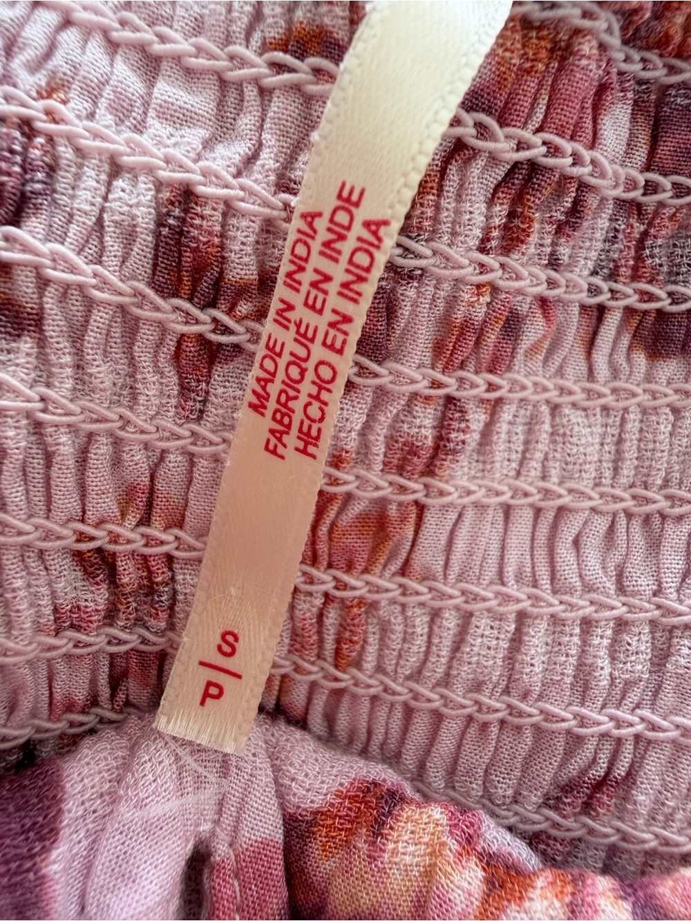 Free People Smocked Floral Maxi Dress in Dusty Rose - Picture 5 of 7